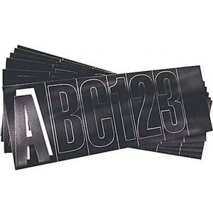 SeaSense 3"‎ black adhesive letter and number kit 50073820